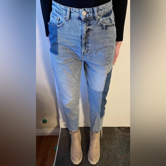 Women’s Patchwork 90s Vintage Boyfriend Jeans - Picture 5 of 5